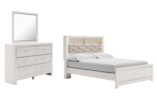 Altyra Queen Panel Bookcase Bed with Mirrored Dresser Furniture Mart -  online today or in-store at our location in Duluth, Ga. Furniture Mart Georgia. View our lowest price today. Shop Now. 