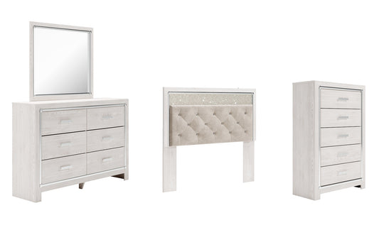 Altyra Queen Panel Headboard with Mirrored Dresser and Chest Furniture Mart -  online today or in-store at our location in Duluth, Ga. Furniture Mart Georgia. View our lowest price today. Shop Now. 