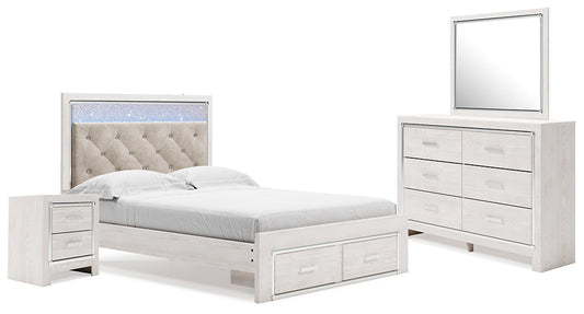Altyra Queen Upholstered Storage Bed with Mirrored Dresser and Nightstand Furniture Mart -  online today or in-store at our location in Duluth, Ga. Furniture Mart Georgia. View our lowest price today. Shop Now. 