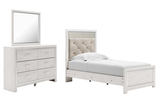 Altyra Twin Panel Bed with Mirrored Dresser Furniture Mart -  online today or in-store at our location in Duluth, Ga. Furniture Mart Georgia. View our lowest price today. Shop Now. 