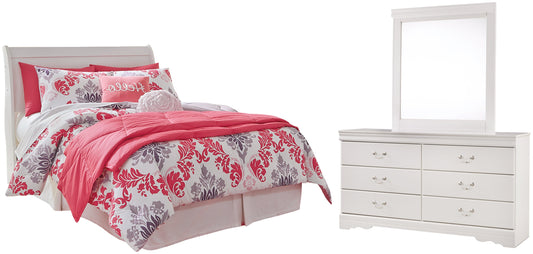 Anarasia Full Sleigh Headboard with Mirrored Dresser Furniture Mart -  online today or in-store at our location in Duluth, Ga. Furniture Mart Georgia. View our lowest price today. Shop Now. 