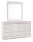 Anarasia Full Sleigh Headboard with Mirrored Dresser and Chest Furniture Mart -  online today or in-store at our location in Duluth, Ga. Furniture Mart Georgia. View our lowest price today. Shop Now. 