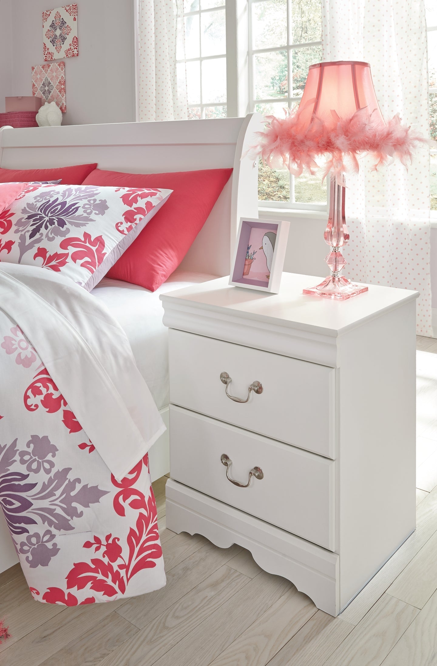 Anarasia Two Drawer Night Stand Furniture Mart -  online today or in-store at our location in Duluth, Ga. Furniture Mart Georgia. View our lowest price today. Shop Now. 