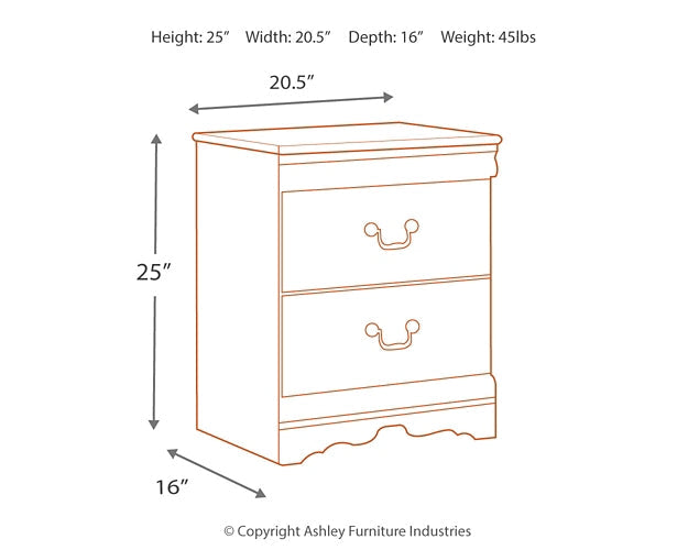 Anarasia Two Drawer Night Stand Furniture Mart -  online today or in-store at our location in Duluth, Ga. Furniture Mart Georgia. View our lowest price today. Shop Now. 