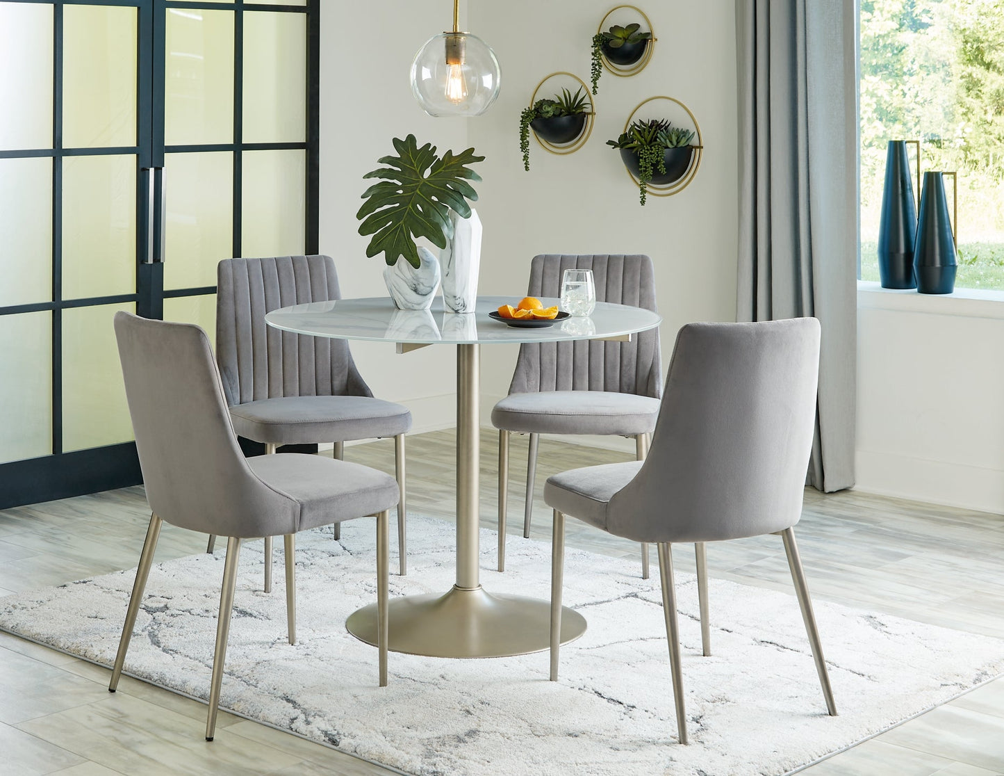 Barchoni Dining Table and 4 Chairs Furniture Mart -  online today or in-store at our location in Duluth, Ga. Furniture Mart Georgia. View our lowest price today. Shop Now. 