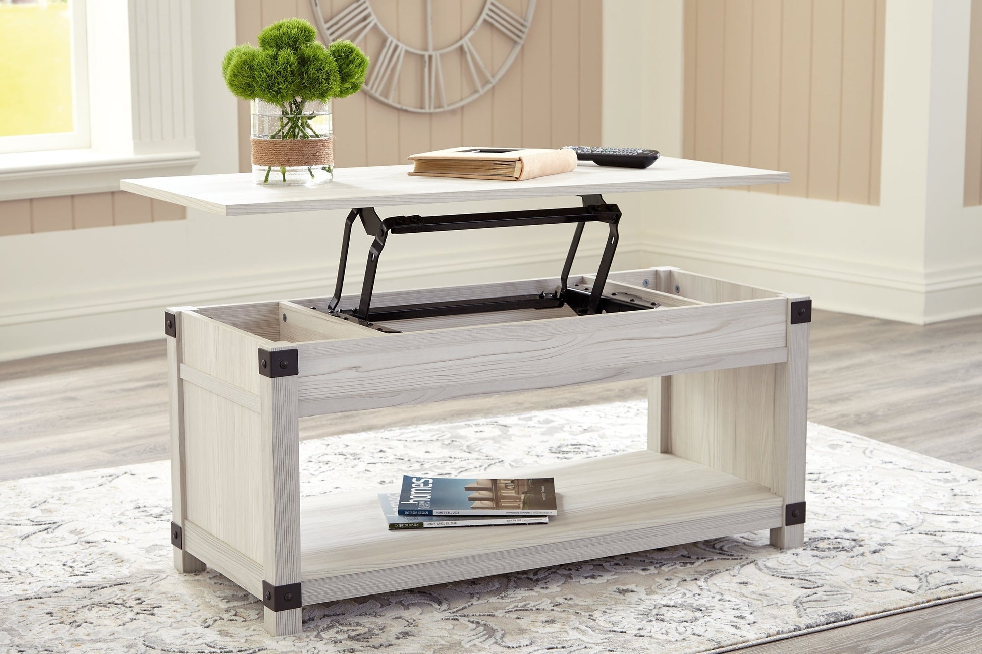 Bayflynn Rect Lift Top Cocktail Table Furniture Mart -  online today or in-store at our location in Duluth, Ga. Furniture Mart Georgia. View our lowest price today. Shop Now. 