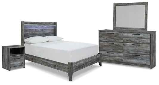Baystorm Full Panel Bed with Mirrored Dresser and Nightstand Furniture Mart -  online today or in-store at our location in Duluth, Ga. Furniture Mart Georgia. View our lowest price today. Shop Now. 
