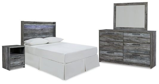 Baystorm Full Panel Headboard with Mirrored Dresser and Nightstand Furniture Mart -  online today or in-store at our location in Duluth, Ga. Furniture Mart Georgia. View our lowest price today. Shop Now. 