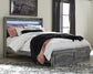 Baystorm Queen Panel Bed with 2 Storage Drawers with Mirrored Dresser and Nightstand Furniture Mart -  online today or in-store at our location in Duluth, Ga. Furniture Mart Georgia. View our lowest price today. Shop Now. 
