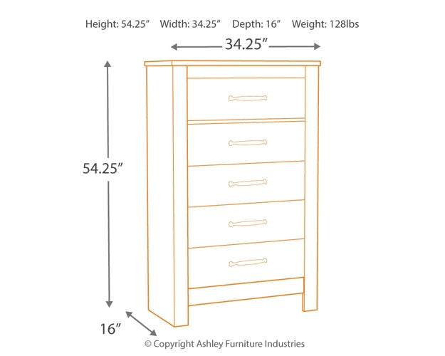 Bellaby Five Drawer Chest Furniture Mart -  online today or in-store at our location in Duluth, Ga. Furniture Mart Georgia. View our lowest price today. Shop Now. 