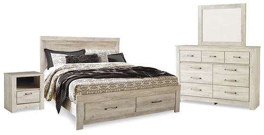 Bellaby King Platform Bed with 2 Storage Drawers with Mirrored Dresser and Nightstand Furniture Mart -  online today or in-store at our location in Duluth, Ga. Furniture Mart Georgia. View our lowest price today. Shop Now. 