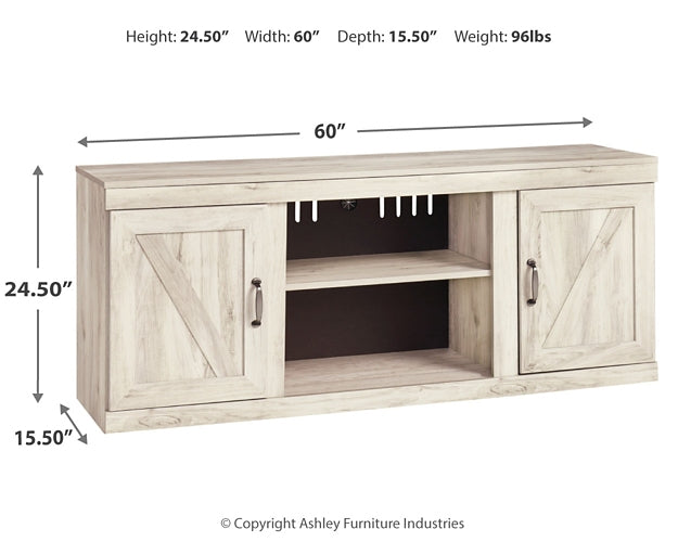 Bellaby LG TV Stand w/Fireplace Option Furniture Mart -  online today or in-store at our location in Duluth, Ga. Furniture Mart Georgia. View our lowest price today. Shop Now. 