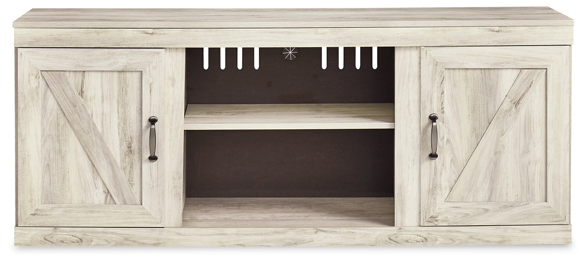 Bellaby LG TV Stand w/Fireplace Option Furniture Mart -  online today or in-store at our location in Duluth, Ga. Furniture Mart Georgia. View our lowest price today. Shop Now. 