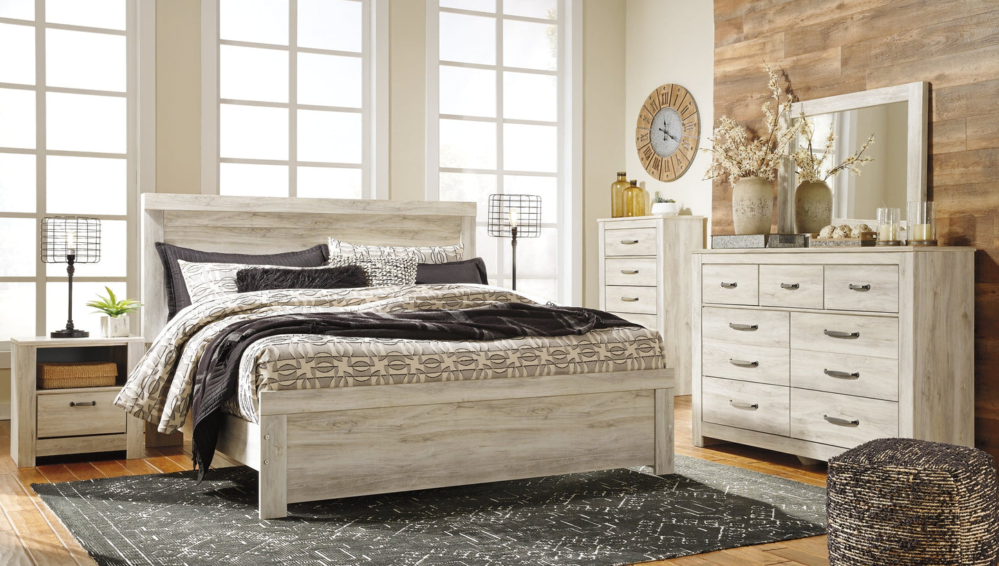 Bellaby Queen Panel Bed with Mirrored Dresser, Chest and Nightstand Furniture Mart -  online today or in-store at our location in Duluth, Ga. Furniture Mart Georgia. View our lowest price today. Shop Now. 