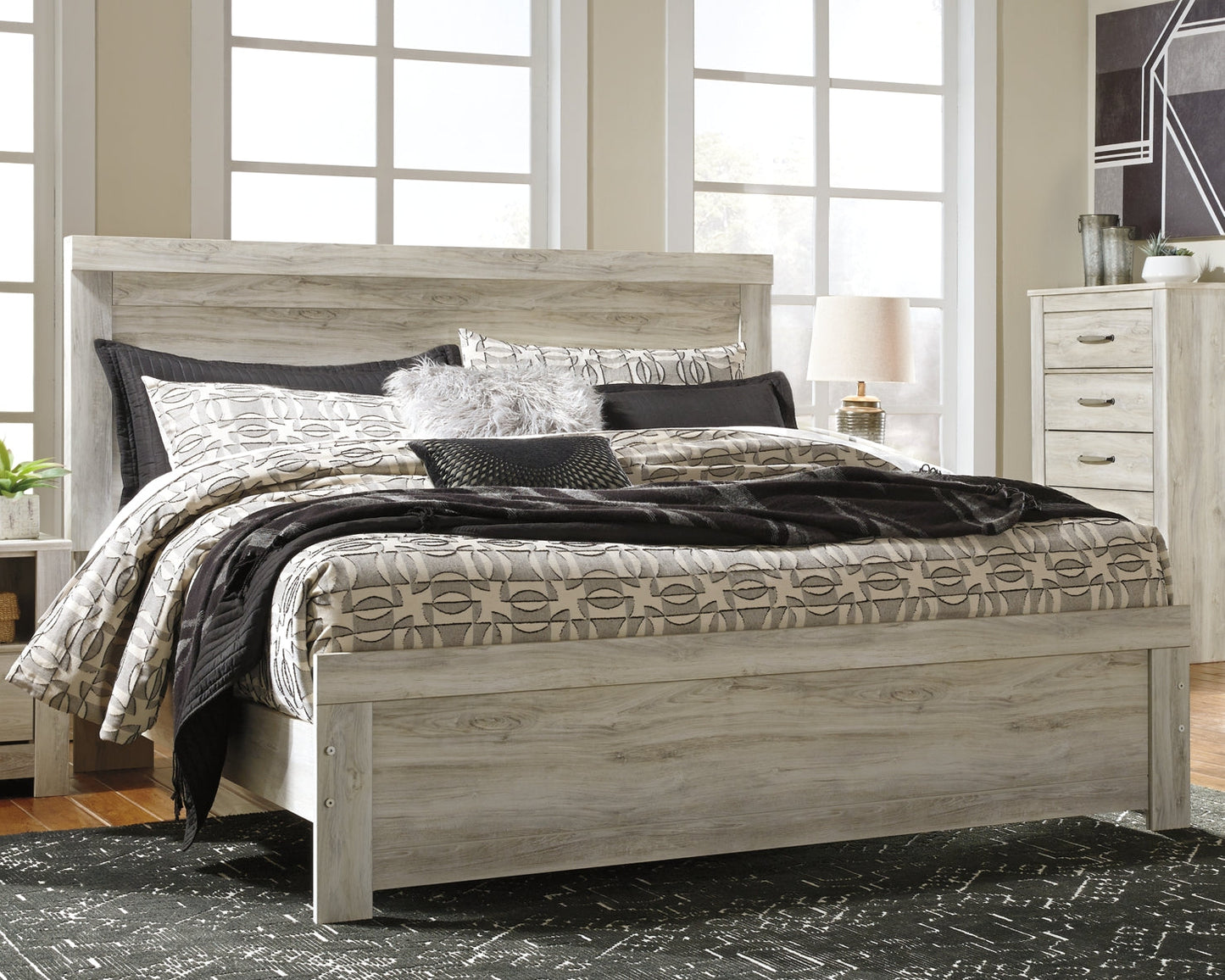 Bellaby Queen Panel Bed with Mirrored Dresser Furniture Mart -  online today or in-store at our location in Duluth, Ga. Furniture Mart Georgia. View our lowest price today. Shop Now. 