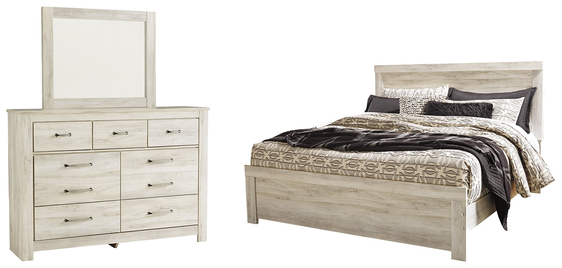 Bellaby Queen Panel Bed with Mirrored Dresser Furniture Mart -  online today or in-store at our location in Duluth, Ga. Furniture Mart Georgia. View our lowest price today. Shop Now. 