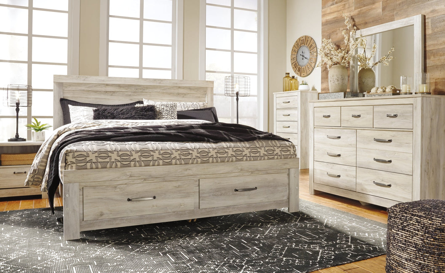 Bellaby Queen Panel Headboard with Mirrored Dresser, Chest and Nightstand Furniture Mart -  online today or in-store at our location in Duluth, Ga. Furniture Mart Georgia. View our lowest price today. Shop Now. 