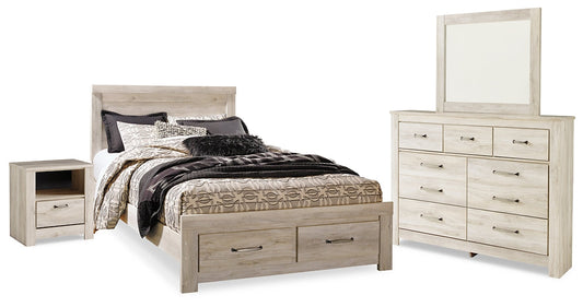 Bellaby Queen Platform Bed with 2 Storage Drawers with Mirrored Dresser and Nightstand Furniture Mart -  online today or in-store at our location in Duluth, Ga. Furniture Mart Georgia. View our lowest price today. Shop Now. 