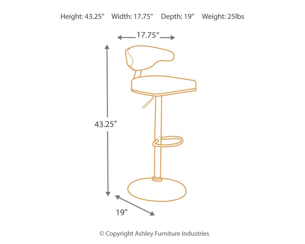 Bellatier Tall UPH Swivel Barstool(1/CN) Furniture Mart -  online today or in-store at our location in Duluth, Ga. Furniture Mart Georgia. View our lowest price today. Shop Now. 