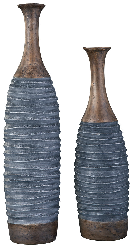 Blayze Vase Set (2/CN) Furniture Mart -  online today or in-store at our location in Duluth, Ga. Furniture Mart Georgia. View our lowest price today. Shop Now. 