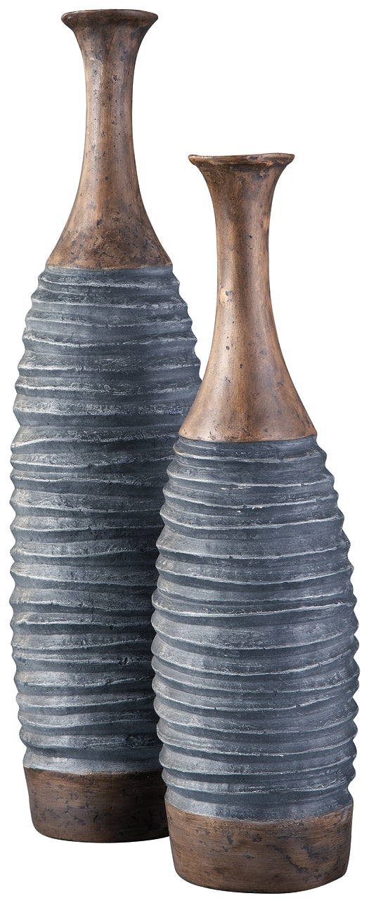 Blayze Vase Set (2/CN) Furniture Mart -  online today or in-store at our location in Duluth, Ga. Furniture Mart Georgia. View our lowest price today. Shop Now. 