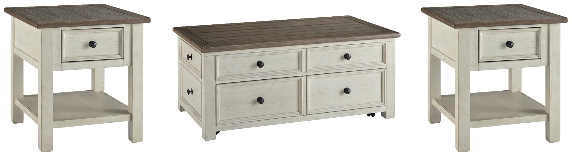 Bolanburg Coffee Table with 2 End Tables Furniture Mart -  online today or in-store at our location in Duluth, Ga. Furniture Mart Georgia. View our lowest price today. Shop Now. 
