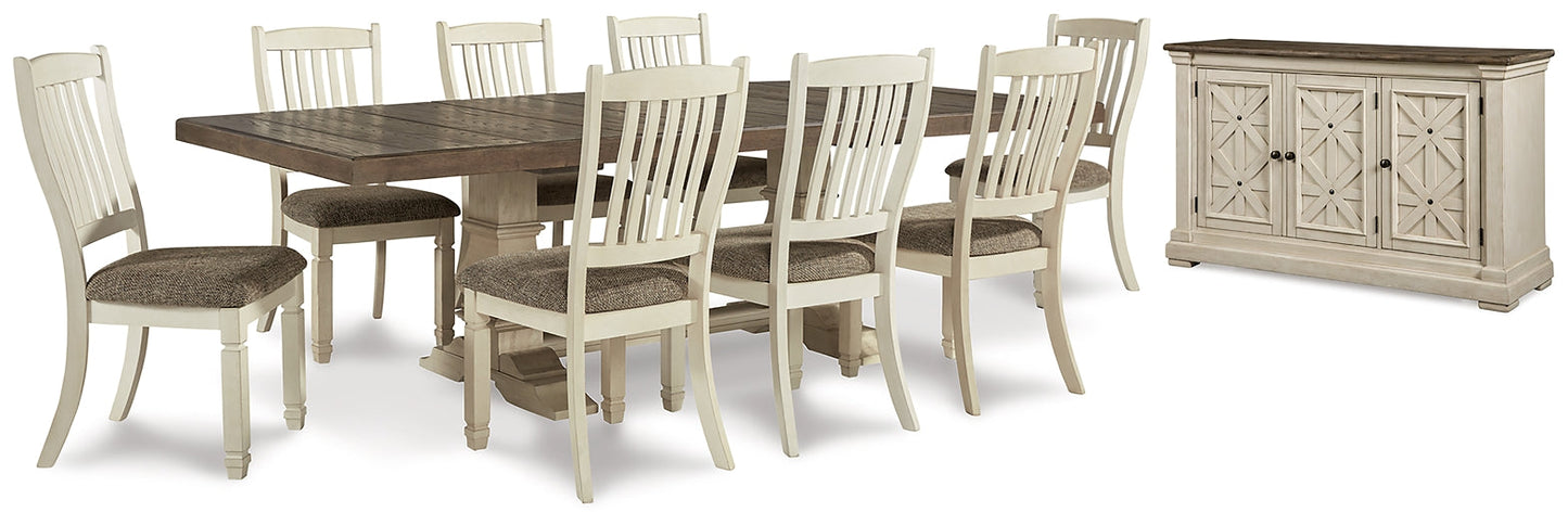 Bolanburg Dining Table and 8 Chairs with Storage Furniture Mart -  online today or in-store at our location in Duluth, Ga. Furniture Mart Georgia. View our lowest price today. Shop Now. 