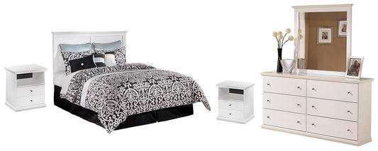 Bostwick Shoals Queen/Full Panel Headboard with Mirrored Dresser and 2 Nightstands Furniture Mart -  online today or in-store at our location in Duluth, Ga. Furniture Mart Georgia. View our lowest price today. Shop Now. 