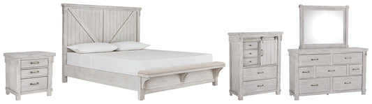 Brashland Queen Panel Bed with Mirrored Dresser, Chest and Nightstand Furniture Mart -  online today or in-store at our location in Duluth, Ga. Furniture Mart Georgia. View our lowest price today. Shop Now. 