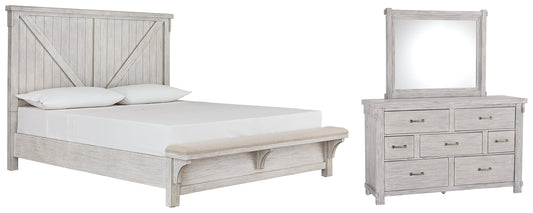 Brashland Queen Panel Bed with Mirrored Dresser Furniture Mart -  online today or in-store at our location in Duluth, Ga. Furniture Mart Georgia. View our lowest price today. Shop Now. 