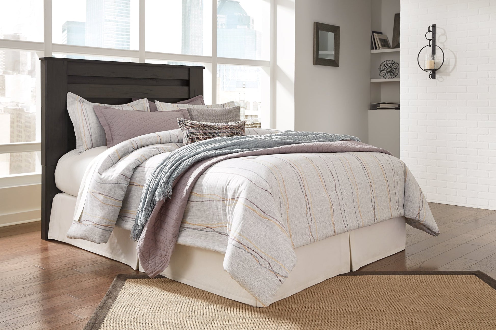 Brinxton Queen/Full Panel Headboard with Mirrored Dresser and Chest Furniture Mart -  online today or in-store at our location in Duluth, Ga. Furniture Mart Georgia. View our lowest price today. Shop Now. 