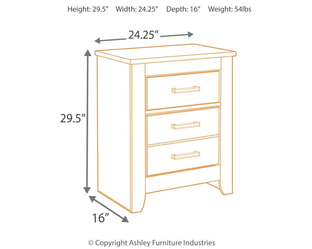 Brinxton Two Drawer Night Stand Furniture Mart -  online today or in-store at our location in Duluth, Ga. Furniture Mart Georgia. View our lowest price today. Shop Now. 