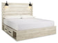 Cambeck King Panel Bed with 2 Storage Drawers with Mirrored Dresser, Chest and Nightstand Furniture Mart -  online today or in-store at our location in Duluth, Ga. Furniture Mart Georgia. View our lowest price today. Shop Now. 