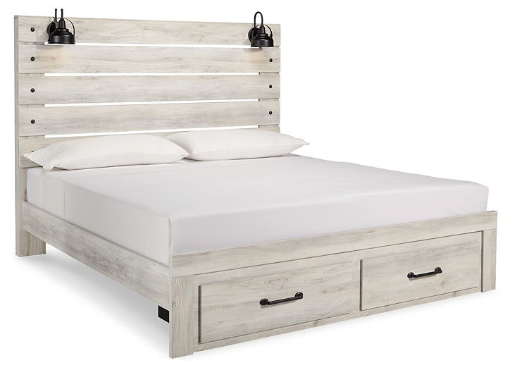 Cambeck King Panel Bed with 2 Storage Drawers with Mirrored Dresser Furniture Mart -  online today or in-store at our location in Duluth, Ga. Furniture Mart Georgia. View our lowest price today. Shop Now. 