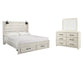 Cambeck King Panel Bed with 2 Storage Drawers with Mirrored Dresser Furniture Mart -  online today or in-store at our location in Duluth, Ga. Furniture Mart Georgia. View our lowest price today. Shop Now. 