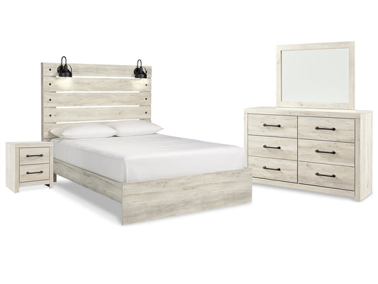 Cambeck Queen Panel Bed with Mirrored Dresser and Nightstand Furniture Mart -  online today or in-store at our location in Duluth, Ga. Furniture Mart Georgia. View our lowest price today. Shop Now. 