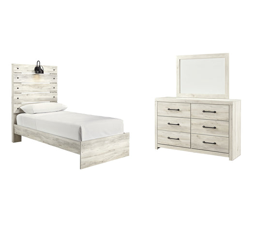 Cambeck Twin Panel Bed with Mirrored Dresser Furniture Mart -  online today or in-store at our location in Duluth, Ga. Furniture Mart Georgia. View our lowest price today. Shop Now. 