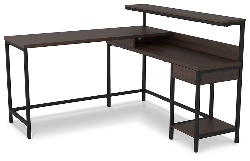 Camiburg L-Desk with Storage Furniture Mart -  online today or in-store at our location in Duluth, Ga. Furniture Mart Georgia. View our lowest price today. Shop Now. 