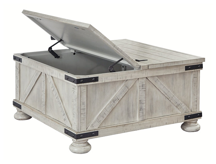 Carynhurst Cocktail Table with Storage Furniture Mart -  online today or in-store at our location in Duluth, Ga. Furniture Mart Georgia. View our lowest price today. Shop Now. 
