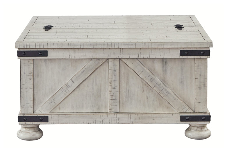 Carynhurst Cocktail Table with Storage Furniture Mart -  online today or in-store at our location in Duluth, Ga. Furniture Mart Georgia. View our lowest price today. Shop Now. 