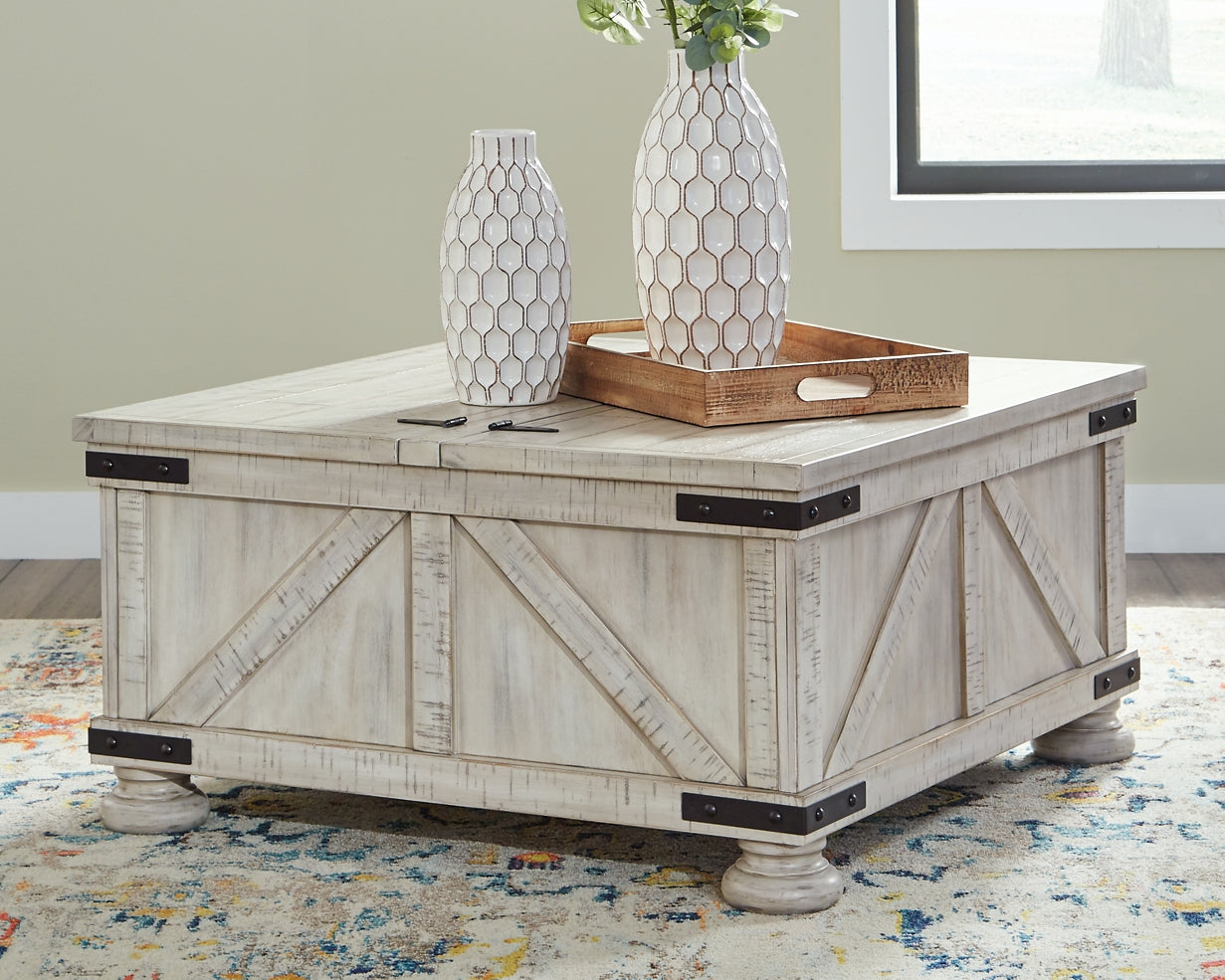 Carynhurst Cocktail Table with Storage Furniture Mart -  online today or in-store at our location in Duluth, Ga. Furniture Mart Georgia. View our lowest price today. Shop Now. 