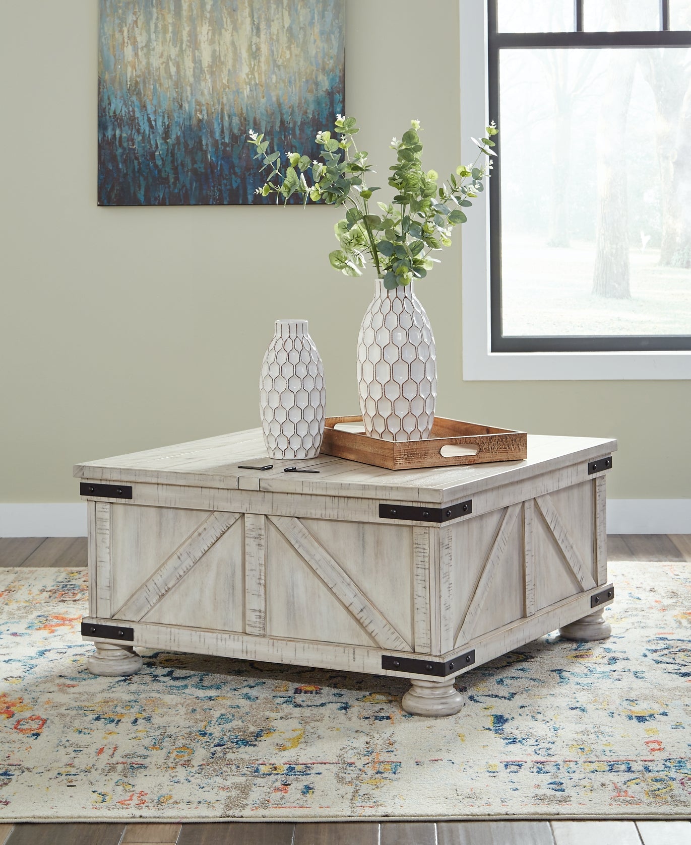 Carynhurst Coffee Table with 2 End Tables Furniture Mart -  online today or in-store at our location in Duluth, Ga. Furniture Mart Georgia. View our lowest price today. Shop Now. 