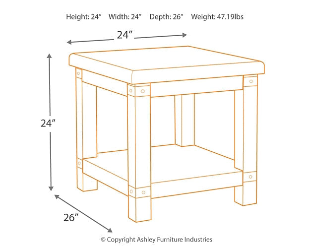 Carynhurst Rectangular End Table Furniture Mart -  online today or in-store at our location in Duluth, Ga. Furniture Mart Georgia. View our lowest price today. Shop Now. 