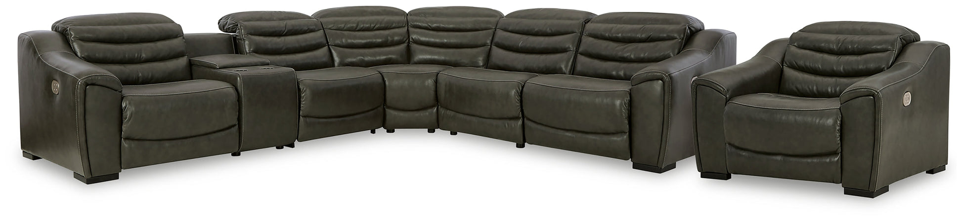 Center Line 6-Piece Sectional with Recliner Furniture Mart -  online today or in-store at our location in Duluth, Ga. Furniture Mart Georgia. View our lowest price today. Shop Now. 