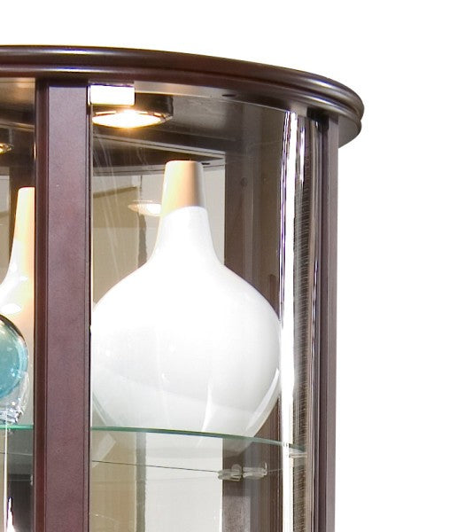 Chocolate Cherry Half Round Mirrored Curio Furniture Mart -  online today or in-store at our location in Duluth, Ga. Furniture Mart Georgia. View our lowest price today. Shop Now. 