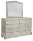 Coralayne California King Upholstered Bed with Mirrored Dresser Furniture Mart -  online today or in-store at our location in Duluth, Ga. Furniture Mart Georgia. View our lowest price today. Shop Now. 