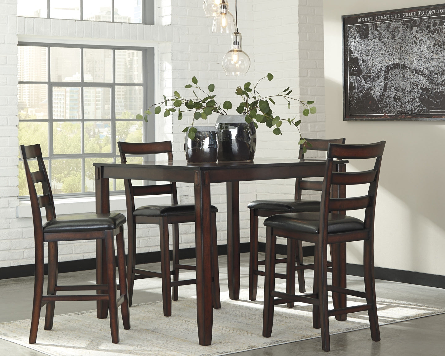 Coviar DRM Counter Table Set (5/CN) Furniture Mart -  online today or in-store at our location in Duluth, Ga. Furniture Mart Georgia. View our lowest price today. Shop Now. 