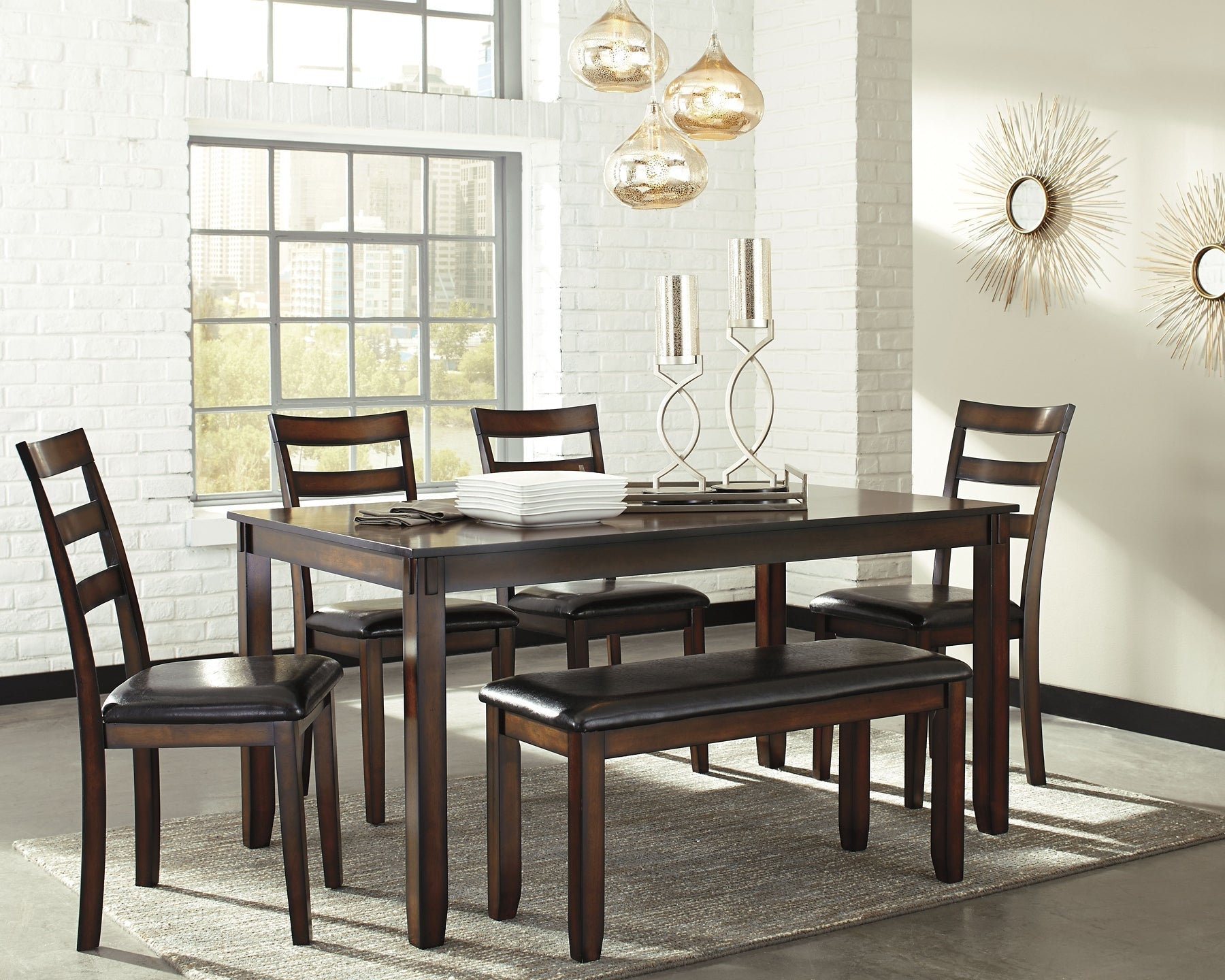 Coviar Dining Room Table Set (6/CN) Furniture Mart -  online today or in-store at our location in Duluth, Ga. Furniture Mart Georgia. View our lowest price today. Shop Now. 