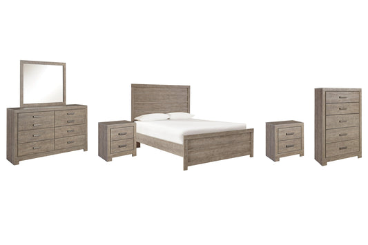 Culverbach Full Panel Bed with Mirrored Dresser, Chest and 2 Nightstands Furniture Mart -  online today or in-store at our location in Duluth, Ga. Furniture Mart Georgia. View our lowest price today. Shop Now. 