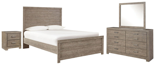 Culverbach Full Panel Bed with Mirrored Dresser and 2 Nightstands Furniture Mart -  online today or in-store at our location in Duluth, Ga. Furniture Mart Georgia. View our lowest price today. Shop Now. 
